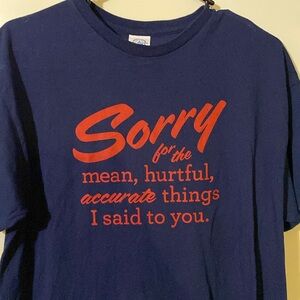 Navy blue graphic shirt